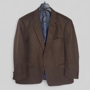 Trunbury Men's 100% Camel Hair 2 Button Sports Coat Blazer 48R